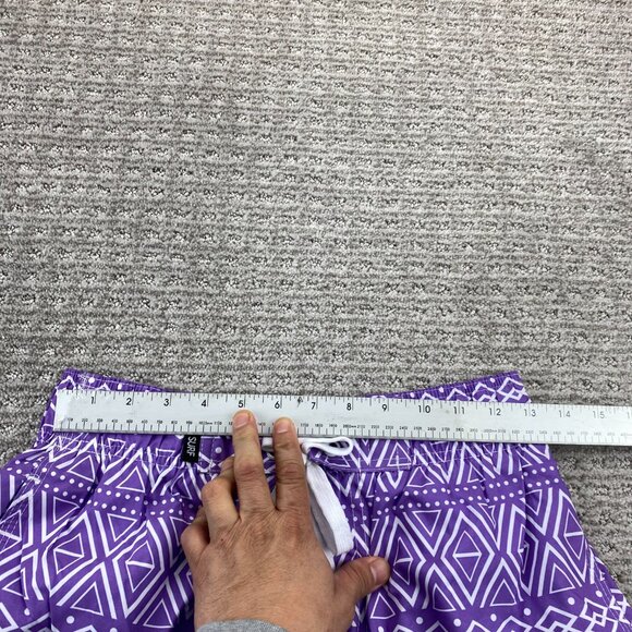 Vintage Pacific Surf Swim Trunks Men Small S Purple Bathing Suit Short Pants - Picture 7 of 12